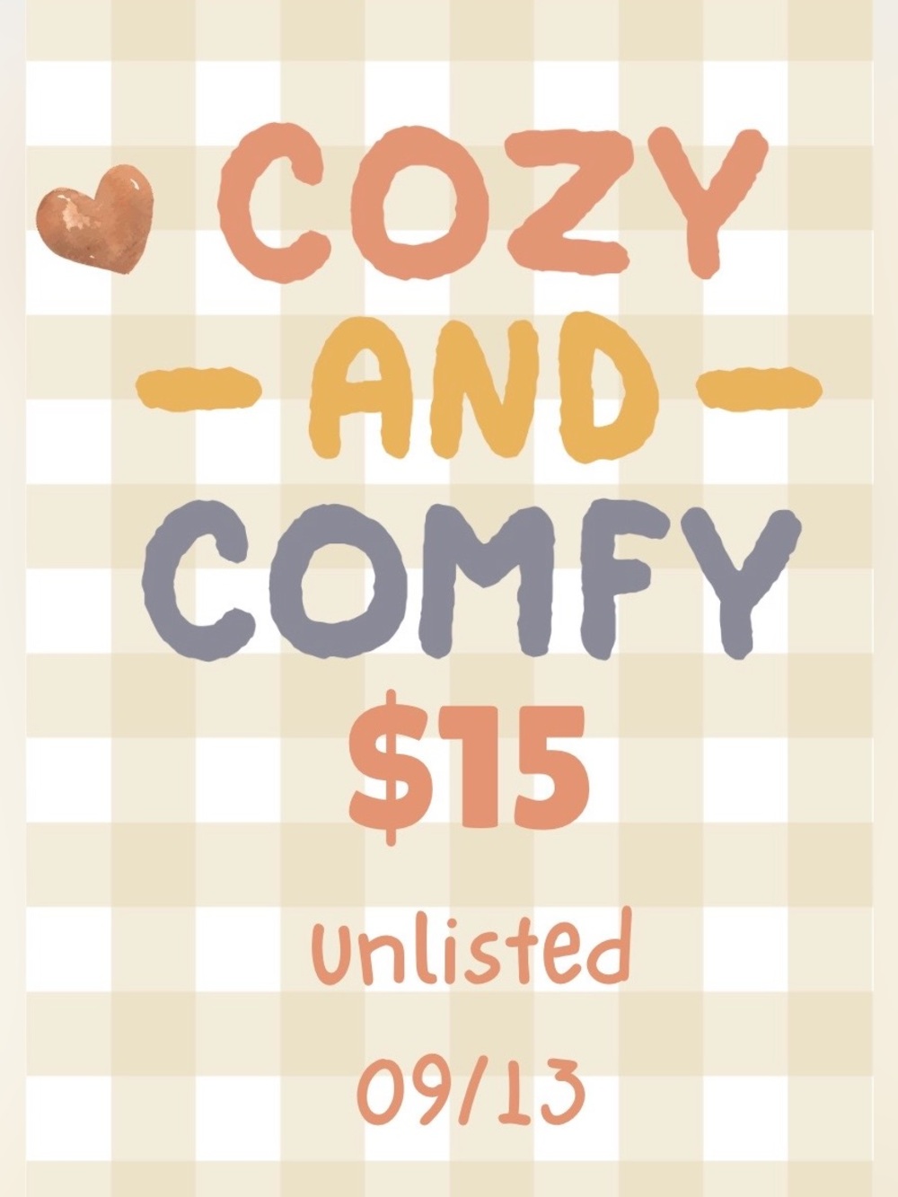 09/13 Show $15 Unlisted Item